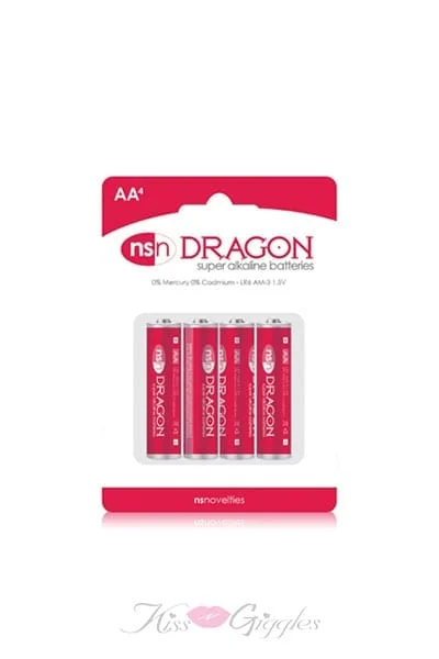 Dragon - Long Lasting Alkaline Batteries - AA - 4 Pack