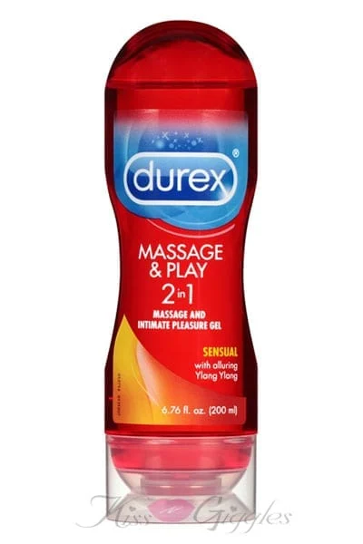 Durex Massage & Play 2 in 1 Sensual Ylang Ylang - 6.76 Fl. Oz. / 200 Ml