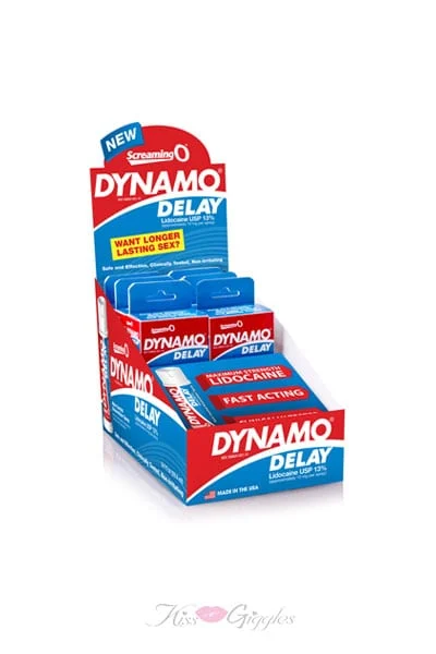 Dynamo Delay Spray Stronger Erection Spray - 6 Count Display