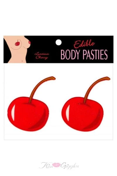 Edible Pasties Nipple Cover Pasties Fruit Flavored - Cherry