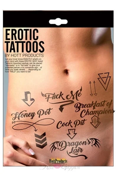 Erotic tattoo's - assorted pack