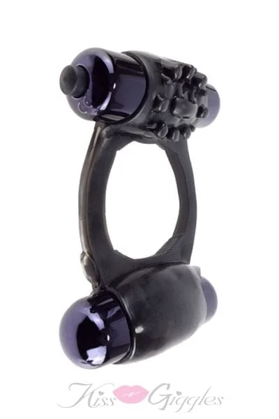 Fantasy C-Ringz Duo-Vibrating Super Ring Black