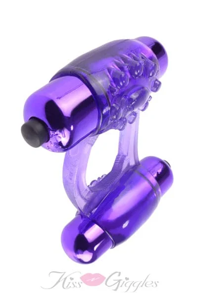 Fantasy C-Ringz Duo-Vibrating Super Ring Purple