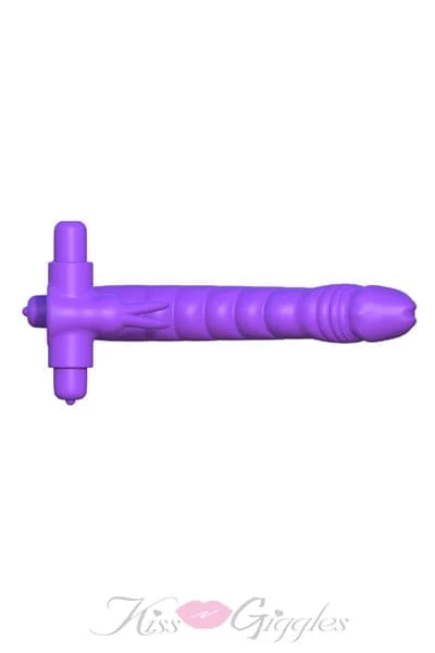 Fantasy C-ringz Silicone Double Penetrator Rabbit - Purple