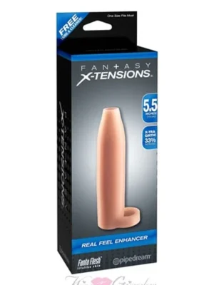 5.5 Inch Penis Sleeve Fantasy X-Tensions Real Feel Enhancer