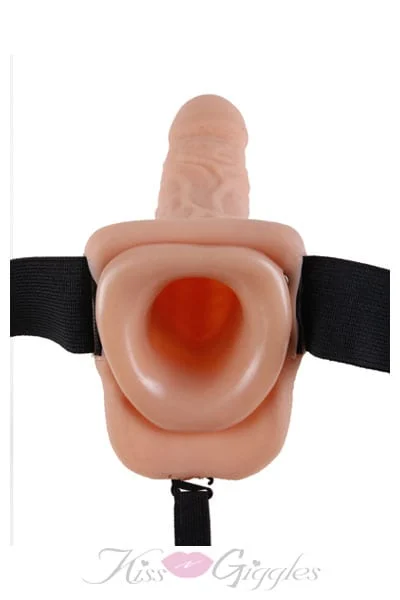 Fetish Fantasy Series 9 Inch Hollow Strap-on with Balls - Flesh