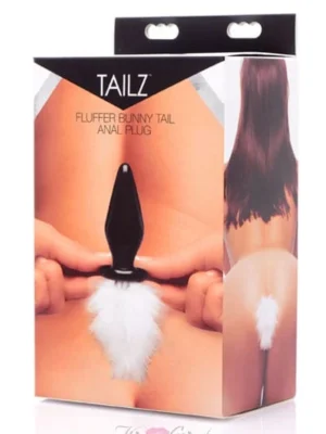 Bunny Tail Glass Butt Plug