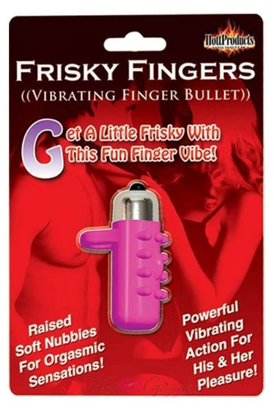 Frisky Fingers waterproof powerful finger vibrator - Purple