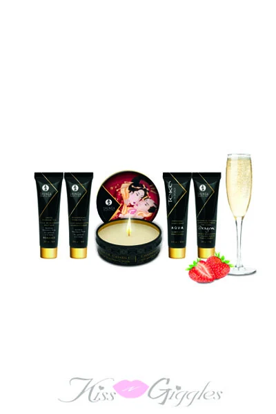 Geisha's secrets gift set - sparkling strawberry wine