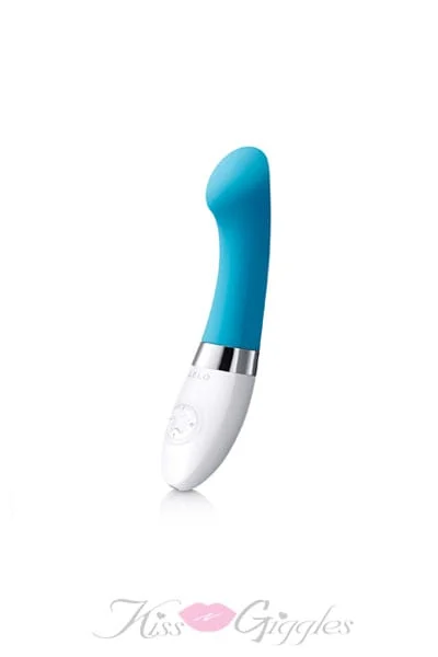 Lelo Gigi 2 G-spot and Clitoris Rechargeable Vibrator Turquoise Blue