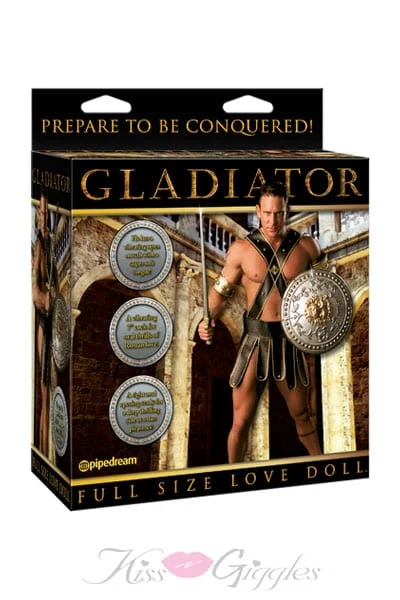 Gladiator Love Doll with Vibrating 7 Inch Realistic Cock Vibrator