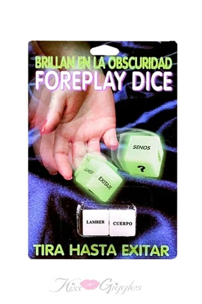 Glow In The Dark Dice Spanish Version Fun Foreplay Games