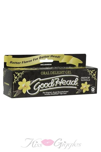 Goodhead - Oral Delight Gel - 4 Oz Tube - French Vanilla