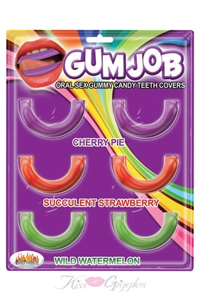Gum Job Oral Sex Candy Flavor Teeth Covers - 6 Pack