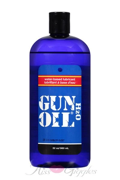 Gun Oil H2O - Aloe Vera Natural Water Based Lubricant - 32 oz.