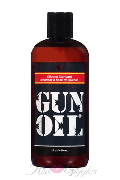 Gun Oil Silicone Based Lubricants Vitamin E & Aloe Vera 16 Oz