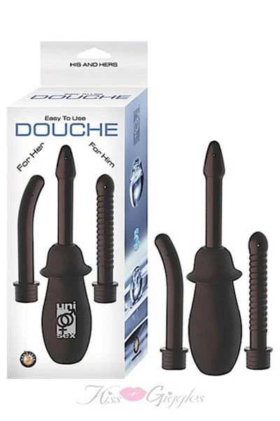 His and Hers Douche Easy to use Anal Hygiene Enema - 3 Tips