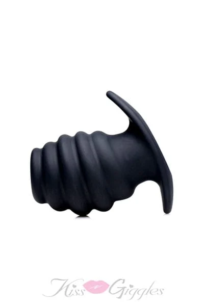 Hive Ass Tunnel Silicone Ribbed Hollow Anal Plug - Medium