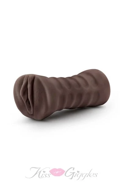 Masturbator Sleeve With Vibrating Bullet - Brianna -Chocolate