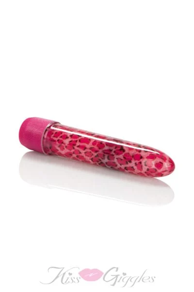 Houston pink leopard massager - 4. 5-inch