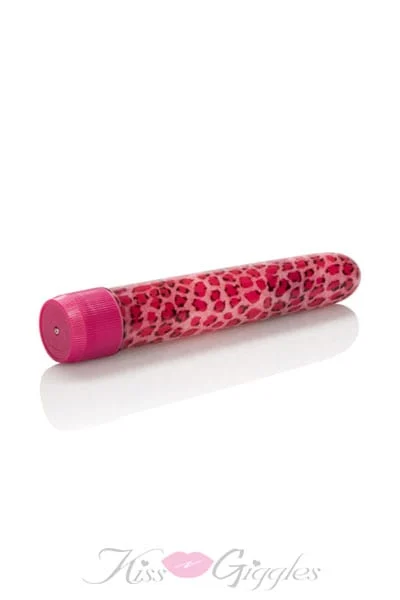 Houston's pink leopard massager 6. 5-inch - pink