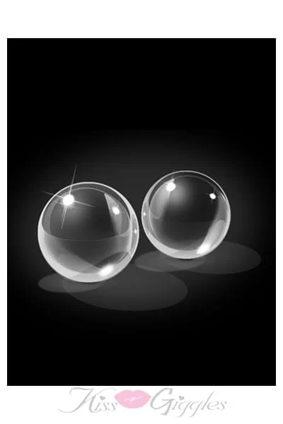 Glass Ben-Wa Balls Kegel & Pelvic Exercisers - Icicles No 42