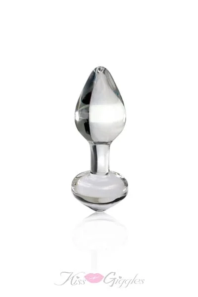 Clear Glass Butt Plug Anal Toy Stimulator - Icicles No 44