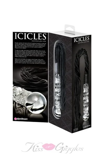 Luxury Glass Handle Whips & Floggers Icicles No. 38