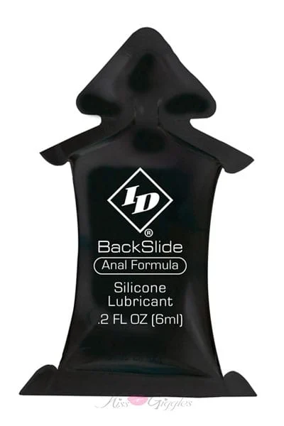 Id Backslide Silicone Lubricant 6 Ml Pillow - 144 Count Bulk