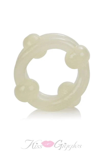 Island Rings Double Stackers - Soft and Smooth - Glow In The Dark