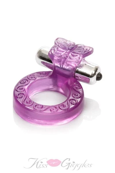 Jana's Wireless Butterfly Ring Stimulator - Purple