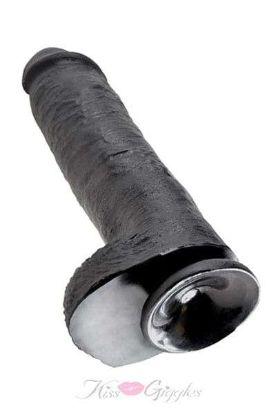 King Cock 11-inch Cock with Balls - Black