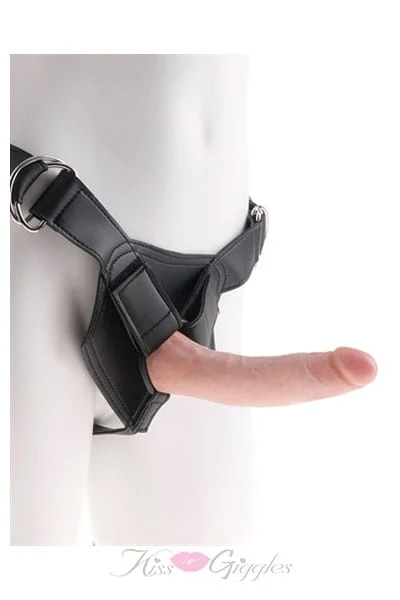 King Cock Strap-on Harness with 7 Inch Cock - Flesh