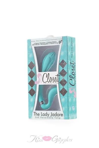 10 Functions Clit Vibrator Lady Reversible Tulip - Turquoise
