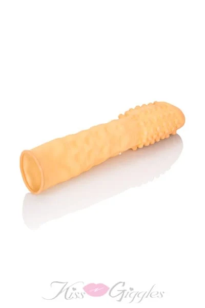 Latex Extension Soft Nubby Cock Head 3-inch - Ivory