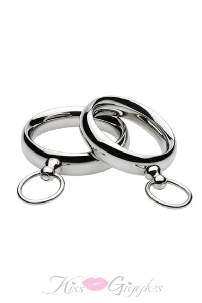 Lead Me Stainless Steel Cock Ring- 1.75