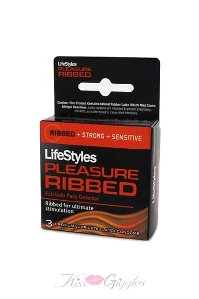 Lifestyles Ultra Ribbed and Protective Condoms - 3 Pack