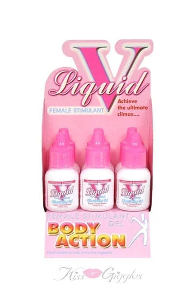Long lasting Liqud V for Women Stimulating Gel - 6 Pack Display