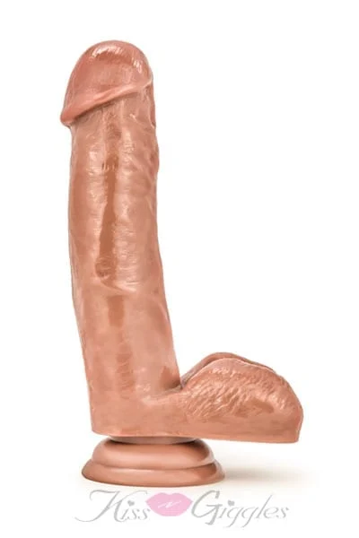 Loverboy- the Kingpin Dildo Realistic Suction Mounted Base W/Balls