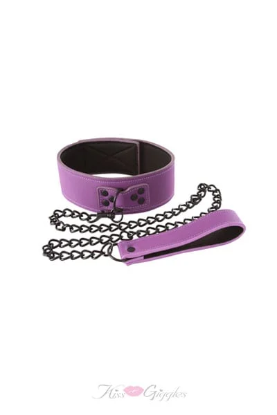 Lust Bondage Collar - Purple