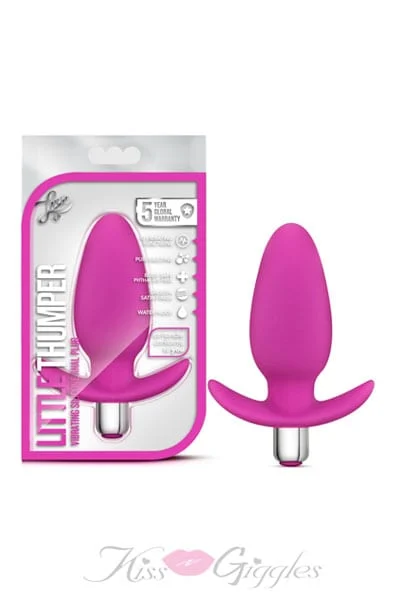 Luxe Little Thumper Anal Vibrator and Plug - Pink