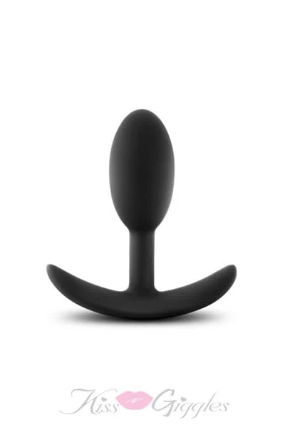 Wearable Vibra Slim Small Butt Plug Anal Toy Stimulator - Black