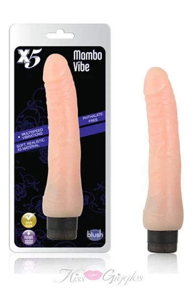 9 Inch Realistic Vibrator with Slightly Curved Shaft - Mambo Vibe