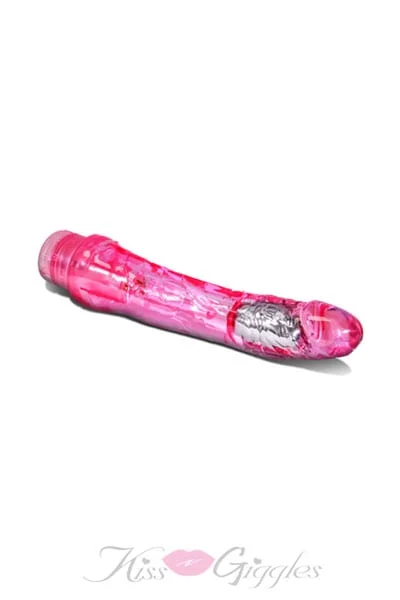 Mambo Vibe Realistic and Bendable slightly Curved Vibrator - Pink