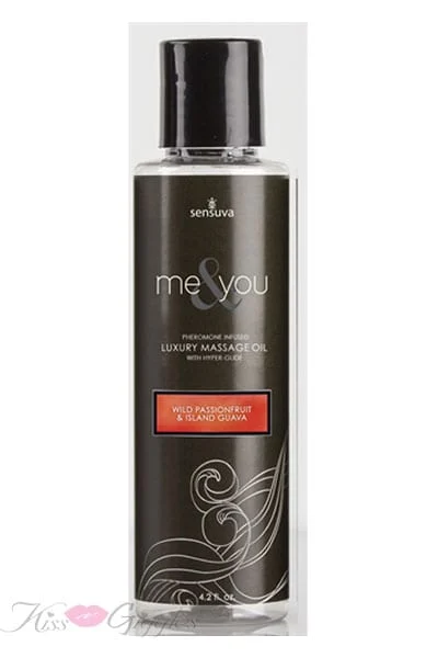 Me and You Massage Oil - Wild Passionfruit and Island Guava - 4.2 Oz.