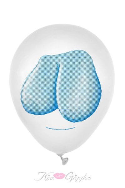 11-inch Latex Boob Balloon with 7 Different Boob Images - 8 Pack