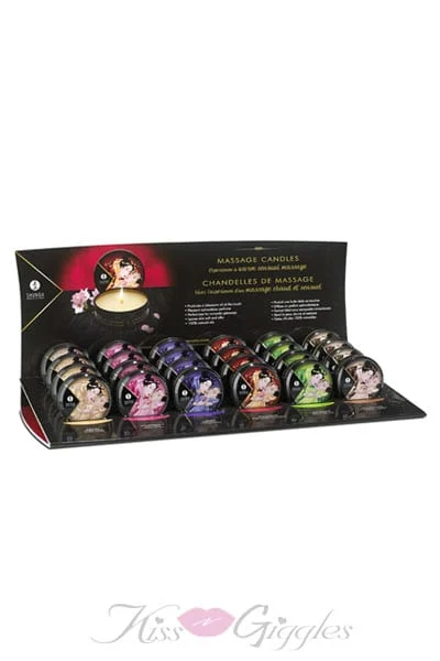 Mini Massage Candle Display - 24 Count