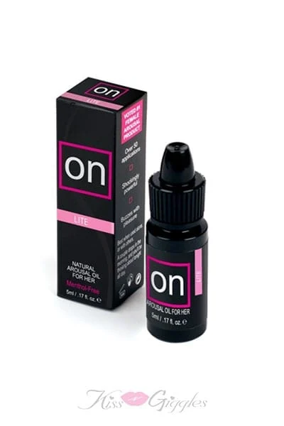 On Lite Natural Arousal Oil Menthol Free - .17 oz. Bottle