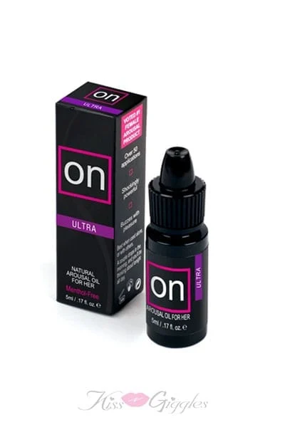 On Ultra Natural Arousal Oil Menthol Free - .17 oz. Bottle