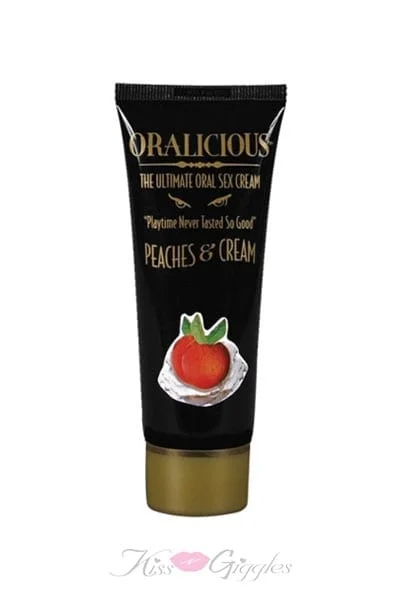 Oralicious Ultimate Oral Sex Cream Peaches And Cream Flavored - 2 oz